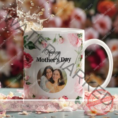 Personalized Flowery Mother's Day Mug